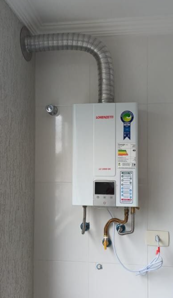 Aquecedor de passagem inspecionado